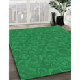thumbnail image 3 of Ahgly Company Machine Washable Indoor Square Transitional Forest Green Area Rugs, 4' Square, 3 of 7