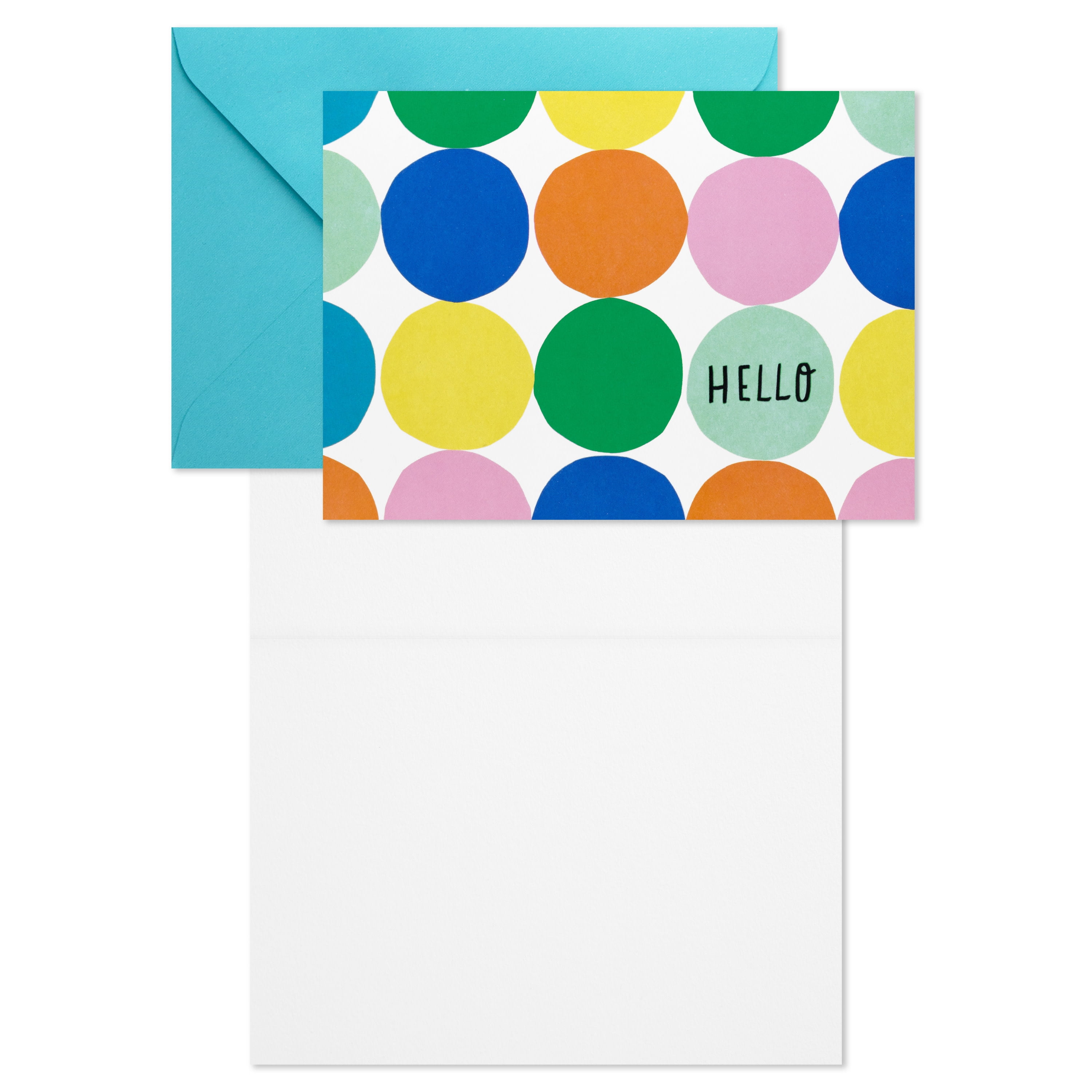 Hallmark Blank Thinking of You Notes (Colorful Circles), 20 Count