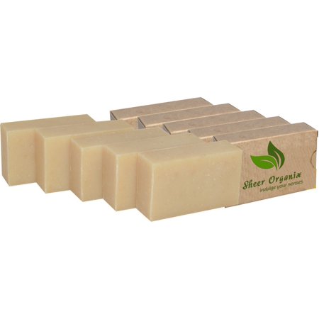 (5 Pack) Certified Organic Sheer Organix Rejuvenative Herbal Soap Handmade in the USA, 4 oz. / 113g