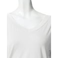 thumbnail image 3 of Thanth Womens Dolman Sleeves V-Neck Solid Shirring Drape Basic Tunic Top, 3 of 4