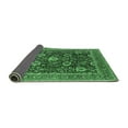 thumbnail image 2 of Ahgly Company Indoor Round Oriental Emerald Green Industrial Area Rugs, 8' Round, 2 of 4