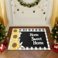 thumbnail image 3 of YIMEIS Flannel printed area floor mats, kitchen decorative mats, door mats, and bedroom bathroom carpet mats Home Warm Sunflowers 15.7'' x 23.6''+17.7'' x 47.2'', 3 of 9
