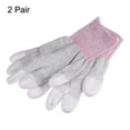 thumbnail image 3 of Uxcell 2Pairs ESD Anti Static Gloves 19cm High Resistance Carbon Fiber Computer Gloves(Small), Pink, 3 of 5