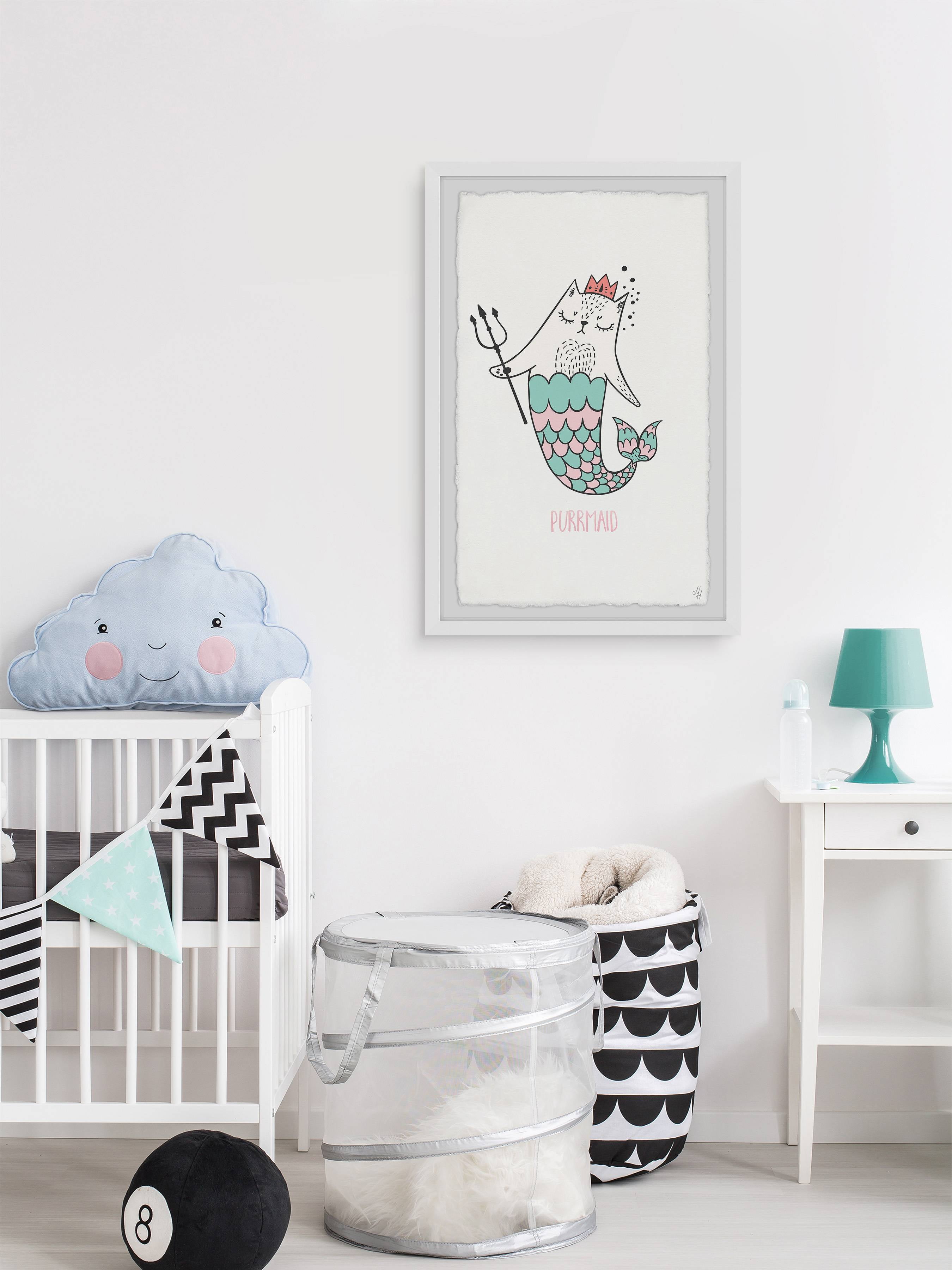 Marmont Hill Purrmaid II Framed Wall Art