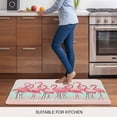 thumbnail image 5 of Pink Flamingo Door Mat&nbsp;Indoor Outdoor Entrance, Non Slip Rug for Kitchen Bathroom Entryway Rug, Summer Tropical Flamingo Hawaii Animals Washable Doormat Floor Mat for Office 24x36 Inch, 5 of 8