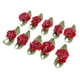 thumbnail image 3 of 10x Apliques de Encaje en apariencia de Flor Decoración de Ropa para Artesanía de rojo, 3 of 7