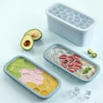 thumbnail image 3 of Bandejas para cubitos de - Cubitos de de liberación, de de almacenamiento de cubitos de con tapa con cierre Azul perfecl Bandeja de hielo, 3 of 8