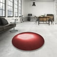 thumbnail image 3 of Ahgly Company Indoor Round Patterned DarkRed Area Rugs, 7' Round, 3 of 6
