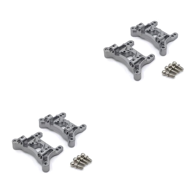 Vogacara Placa amortiguadora de Metal para coche de Control remoto, piezas de repuesto para vehículo 1:18, reemplazo de modificación para Wltoys A949 Tipo 3 2piezas Vogacara CBP214593