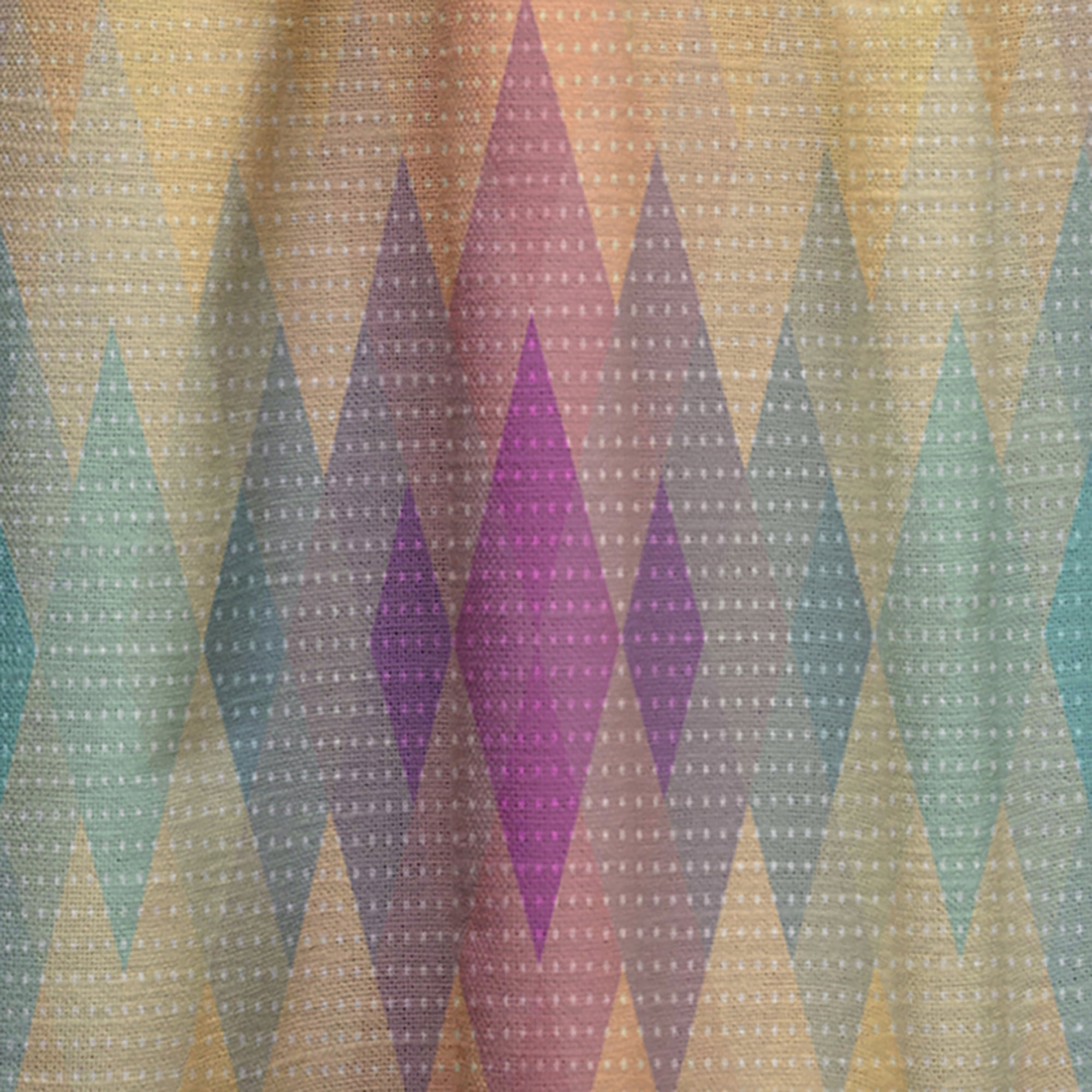 Designart 'Colorful Geometric Diamond Pattern ' Modern Curtain Panel