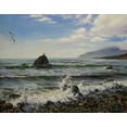 thumbnail image 2 of Cernov, Ivan 24x20 Gold Ornate Wood Framed with Double Matting Museum Art Print Titled - Criema Coast, 2 of 4