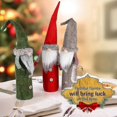 thumbnail image 5 of Tizzy Christmas Dwarf Wine Bottle Stopper, Handmade In Sweden.wine Bottle Decoration Santa Claus Bottle Bag With Drawstring Holiday Home Christmas Dec, 5 of 5