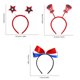 thumbnail image 2 of 6 piezas en 3 estilos, diadema patriótica, decoraciones de accesorios para fiestas del cuarto 4 de julio, Día de la Independencia MFZFUKR BST3082557-4, 2 of 5