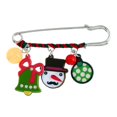 thumbnail image 2 of Dibujos animados Navidad Santa Broche Pin de seguridad Festival Acrílico Escudo Breastpin Joyería 02 Hugo Broche de Navidad, 2 of 6