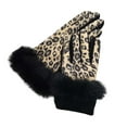 thumbnail image 6 of Fashionable Leopard Print Touchscreen Winter Gloves for Women Warm Lined Cold Weather Accessory Size:One Size, 6 of 6