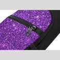 thumbnail image 5 of Wukai Purple Glitter Versatile Chest Bag with Adjustable Strap and Multiple Pockets for Daily Use, Outdoor Sports, Shopping, and Excursions, 5 of 6
