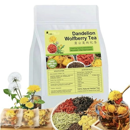 Dandelion Leaf & Root Tea Bags 12 Bags Combination Chinese Tea