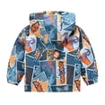 thumbnail image 5 of Wxirdiow Fall Jackets for Kids Toddler Boys Hooded Windbreaker Jacket Kids Lightweight Zip Up Coat Casual Outerwear with Pockets Light Blue Size,7-8 Years, 5 of 9