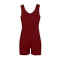 thumbnail image 4 of BSDJILFG Jumpsuits for Women Casual Summer Rompers Sleeveless Loose Spaghetti Strap Shorts Overalls Jumpers with Pockets, 4 of 7