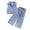 t#330Blue973, variant on CAIVO Kids Floral Print O-Neck Sleeveless Denim Jacket And Pants Two Piece Girls Summer Casual Outfit Sets Lovely Clothes Sets