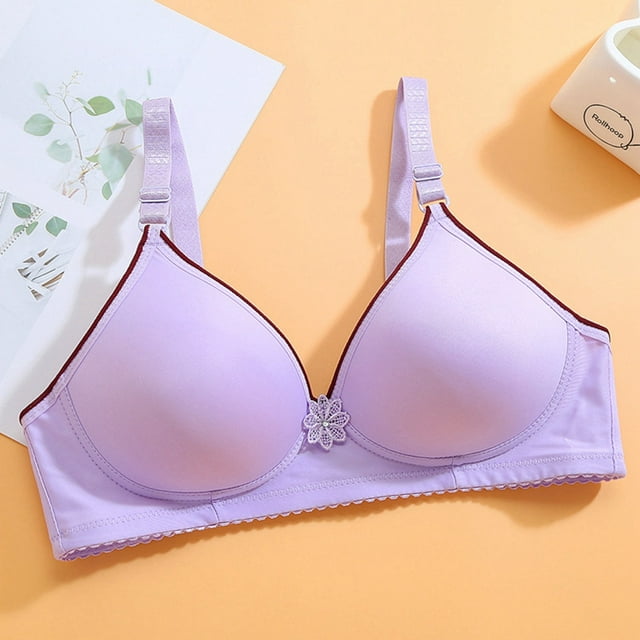 Product Classification Bra - Women's Fashion Gathering Bra Without Steel Rings Non-Wire Comfortable Adjustable Full-Figure Underwear for Everyday Wear