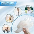 thumbnail image 4 of 50/100pcs Hat Liner Cap Absorbent Sweat Pad Disposable for Golf Baseball, Prevents Stains Odor, Soft Breathable Collar Protectors Sweat Pads, 4 of 5