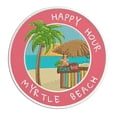 thumbnail image 1 of Happy Hour! Myrtle Beach, South Carolina 3.5 Inch Iron Or Sew On Embroidered Fabric Badge Patch Ocean Beach, Salt Life Iconic Series, 1 of 2