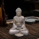 thumbnail image 3 of Estatua de Buda sentado budista tallada a mano, figura coleccionable de meditación zen Bronce, 3 of 5