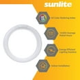 thumbnail image 2 of Sunlite 41314 FC8T9/DL 8-Inch T9 Round Fluorescent Circline Lamp, 22 Watts, 1050 Lumens, 6500K Daylight, G10Q 4-Pin Base, 1 Pack, 2 of 6