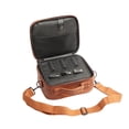 thumbnail image 2 of PU Leather Professional Hair Stylist Tool Bag, Large Capacity Barber Case for Scissors, Combs & Clippers, Cosmetician Organizer Tote with Handle, 2 of 6