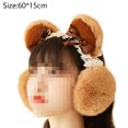 thumbnail image 2 of Weather Fluffy Earmuffs Winter Warm Headband Cute Slouchy Ear Warmers, 2 of 5