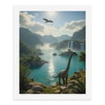 thumbnail image 5 of Paint By Numbers Kit for Adults Beginner - DIY Ancient Waterfall Dinosaur Landscape Canvas Painting Kits for Adults, Frameless Paint By Number for Adults for Home Wall Decor 16x20 Inch, 5 of 7