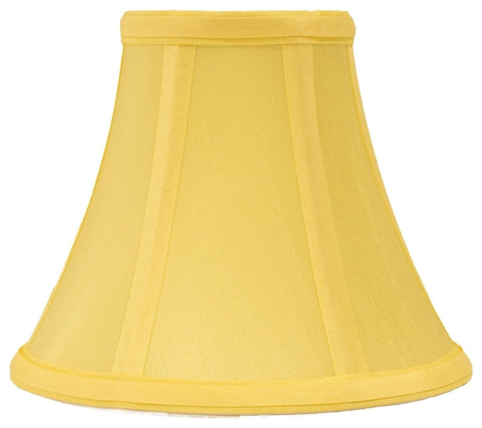 Urbanest Silk Bell Chandelier Lamp Shade, 3x6x5", Yellow, Single