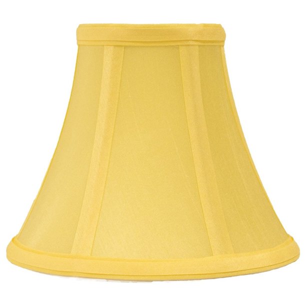 Urbanest Silk Bell Chandelier Lamp Shade, 3x6x5", Yellow, Single