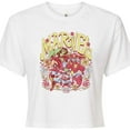 thumbnail image 3 of Marvel The Avengers - Floral - Juniors Cropped Graphic T-Shirt, 3 of 5