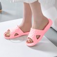 thumbnail image 5 of Anuirheih Slip on Sandals Women,Non-slip Soft Bottom Bathroom Household Non-slip Lightweight Slippers Non-slip Soft Bottom Bathroom Household Lightweight Slippers(Pink), 5 of 7