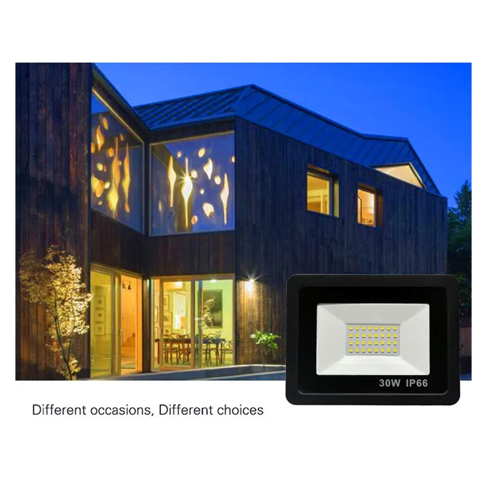 Led Flood Light 20W 30W 50W 100W Spot Light For Outdoor SMD 2835 Floodlights Wall Lamp Lighting For Street Square - Wide Angle Beam