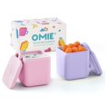 thumbnail image 1 of OmieBox (Paquete de 2) Contenedores Antigoteo para Salsas y Aderezos para Llevar, Contenedor para Condimentos con Tapas - Silicona Segura para Alimentos - 4 Onzas (Rosa/Púrpura), 1 of 6