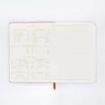 thumbnail image 3 of UTAH-DesignWorks Ink Vegan Suede Flexible Cloth Journal Notebook with 192 Lined Pages and Ribbon Bookmark for Work, Writing, Journaling - 5.75" x 8" Dusty Blush Journal, 3 of 4