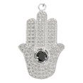 thumbnail image 2 of JOYARIS Dije Mano De Fatima Grande Ojo Zirconias Plata Ley 925 DM-0001397, 2 of 3