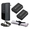 thumbnail image 1 of Sony Alpha DSLR-A380 'Intelligent' Batteries (2 Units) + AC/DC Travel Charger + Nwv Direct Microfiber Cleaning Cloth., 1 of 1