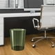 thumbnail image 1 of Papelera, cesto de basura, contenedor de basura redondo minimalista, cubo de basura transparente para dormitorio, oficina, baño Verde m, 1 of 8