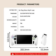 For ROG Ally X Soft Silicone Protective Cover | Full-Body Wrap Shockproof Skin Case with Joystick Caps for ASUS ROG Ally X Handheld Gaming Console