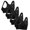 Black, variant on Womens Bras 4PC Front Closure Compression Bras For High Sports Everyday Sports Bra White 2XL