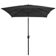 thumbnail image 2 of vidaXL Garden Parasol Black Polyester, Steel 118.1x78.7 in Tiltable, 2 of 61