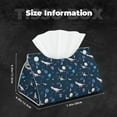 thumbnail image 6 of Lsque Space Dinosaur Printed Long Tissue Box Cover Holder, Facial Paper Organizer Dispenser,Triangle with Bottom Belt, PVC Leather Decorative Organizer, 6 of 9