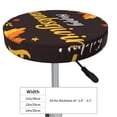 thumbnail image 4 of Balery Happy Thanksgiving 1 Round Bar Stool Seat Covers Velvet Fabric Adjustable Protects from Scratches and Stains for 14-17 Inch Chair-13 inch, 4 of 7