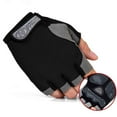thumbnail image 4 of Guantes de ciclismo para deportes al aire libre, de medio dedo, de malla de verano, transpirables, antideslizantes, con protección solar, 4 of 5