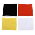 thumbnail image 1 of 4 polainas de cuello de invierno en colores naranja, blanco, amarillo y negro, de forro polar y algodón, para niños, deportes escolares y esquí., 1 of 14