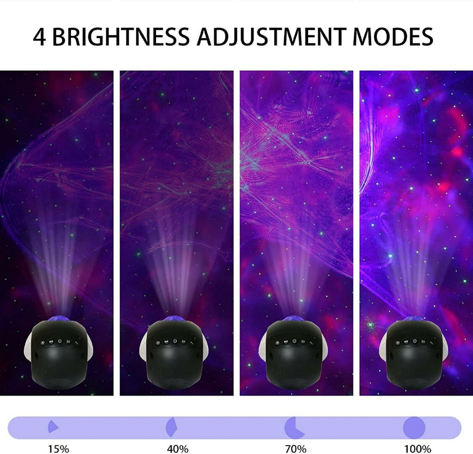 EpicGadget 3D Aurora Galaxy Star Projector - Northern Lights Nebula Cloud Projector with Remote Control Night Light for Bedroom/Game Room/Party/Bar/Home Decor, Perfect Gifts for Adults Kids (Black)